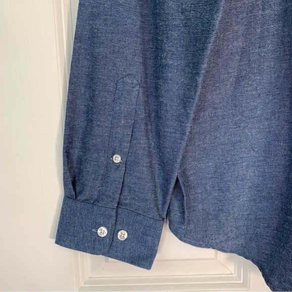 NWT Bernard Weatherill Denim Effect Cotton Shirt - Picture 6 of 16